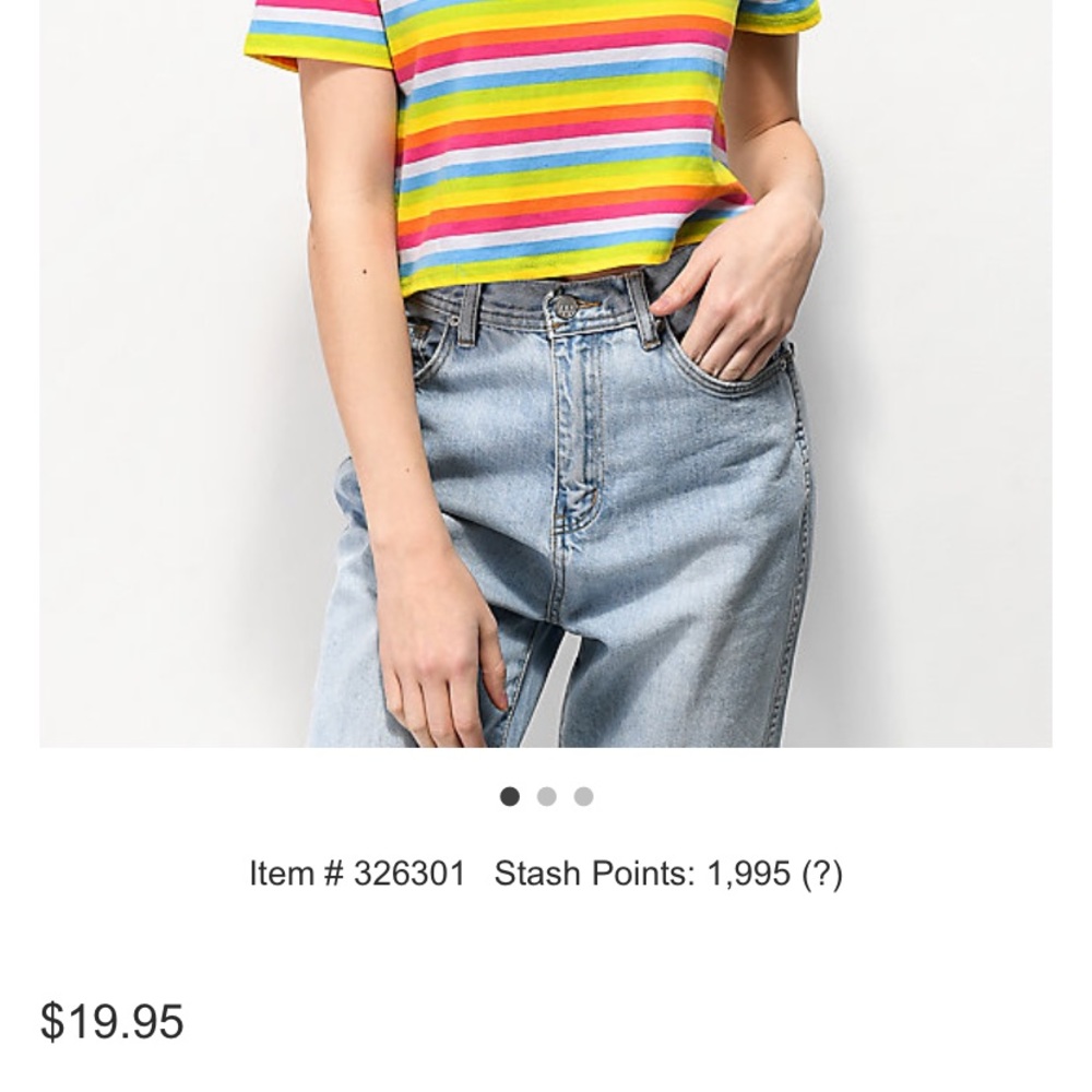 Multi color crop top from Zumiez. Never worn